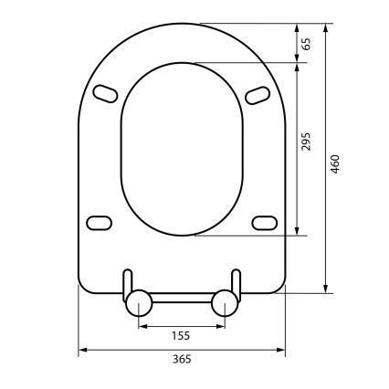 Sapho - Záchodové prkénko SoftClose šedá