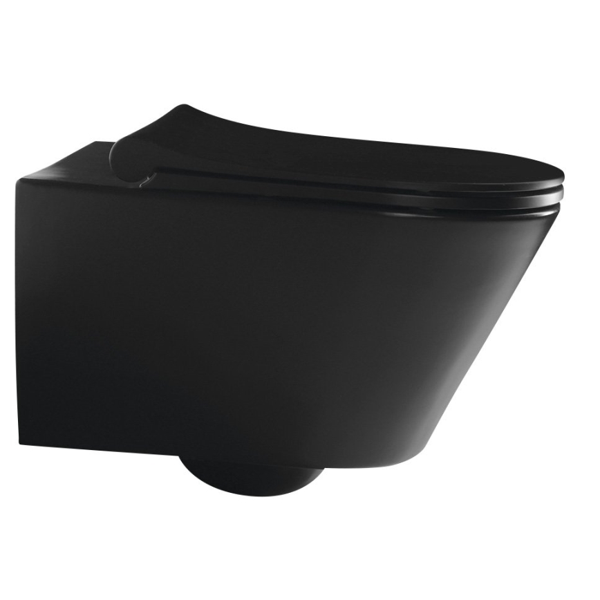 Sapho - Závěsné WC AVVA keramika/černá