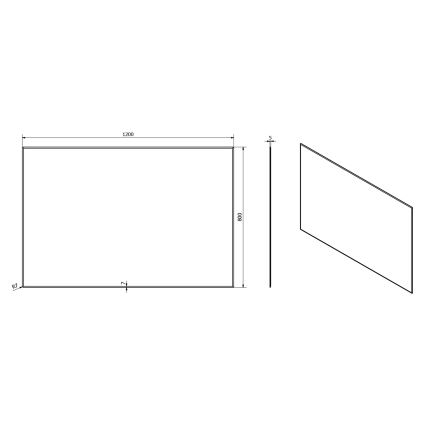 Sapho - Zrcadlo ACCORD 120x80 cm