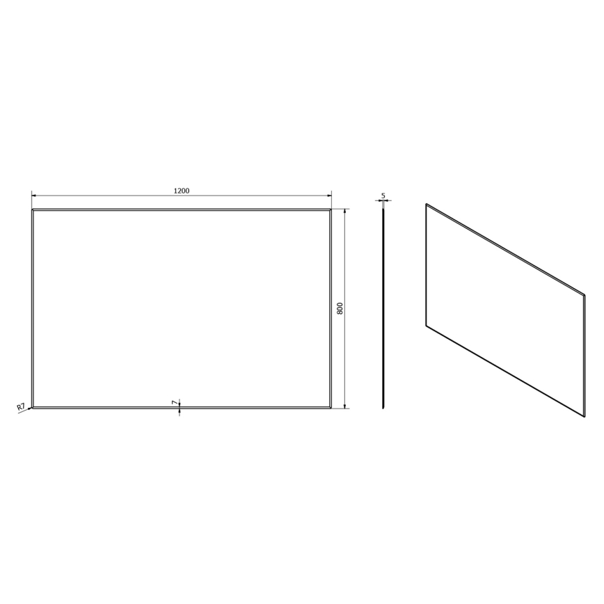 Sapho - Zrcadlo ACCORD 120x80 cm
