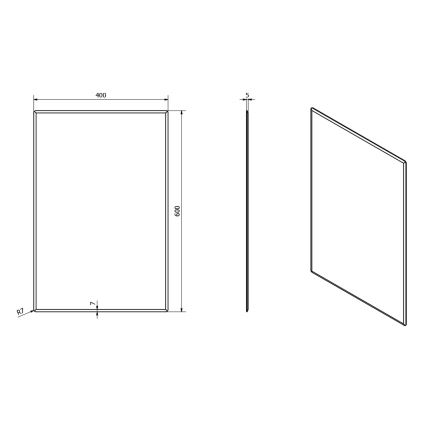 Sapho - Zrcadlo ACCORD 40x60 cm