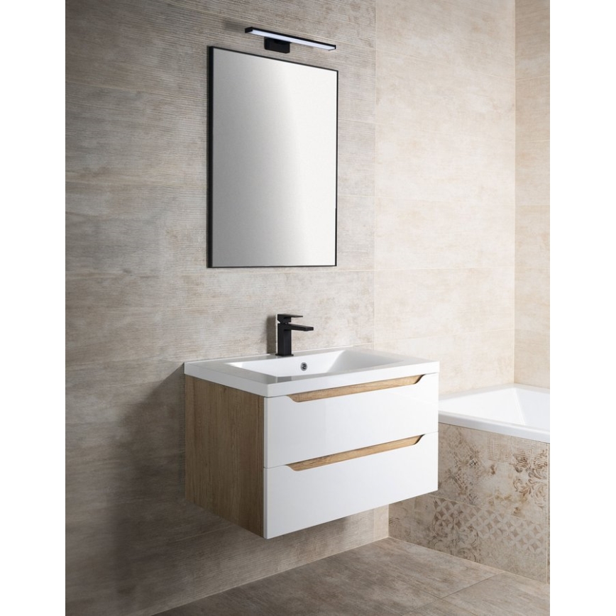 Sapho - Zrcadlo v rámu AROWANA 50x80 matná černá