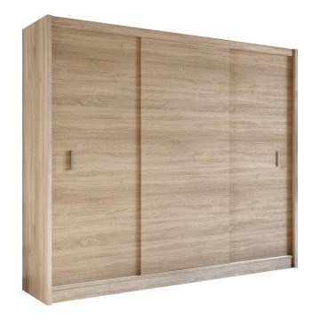 Šatní skříň s posuvnými dveřmi SAPHIRA 250x215 cm dub sonoma