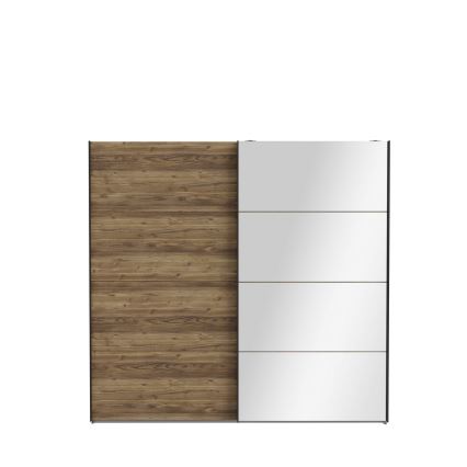 Šatní skříň se zrcadlem OREN 220x210 cm dub artisan