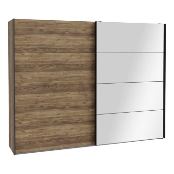 Šatní skříň se zrcadlem OREN 270x210 cm dub artisan