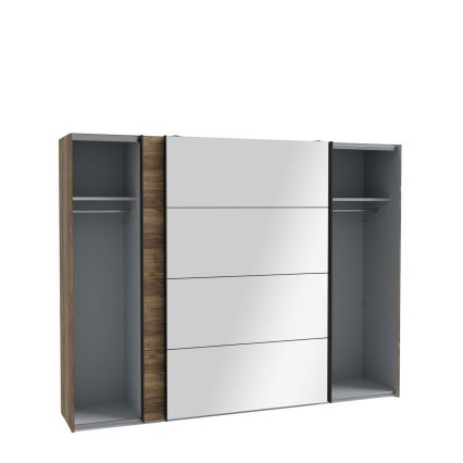 Šatní skříň se zrcadlem OREN 270x210 cm dub artisan