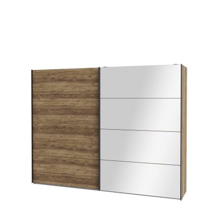 Šatní skříň se zrcadlem OREN 270x210 cm dub artisan