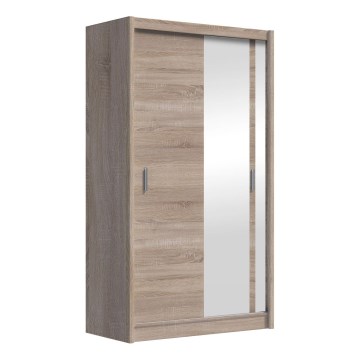 Šatní skříň se zrcadlem SABRINA 120x215x61 cm dub sonoma