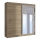 Šatní skříň se zrcadlem SABRINA 180x215x61 cm dub sonoma