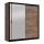 Šatní skříň se zrcadlem SABRINA 203x215 cm dub craft