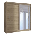 Šatní skříň se zrcadlem SABRINA 203x215 cm dub sonoma