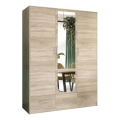 Šatní skříň se zrcadlem SANNA 150x215 cm dub sonoma
