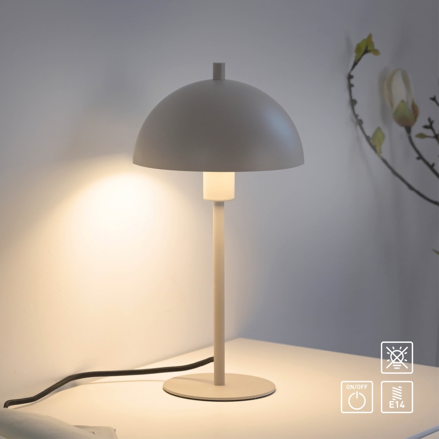 Schöner Wohnen 11726-39 - Stolní lampa ALI 1xE14/15W/230V šedá