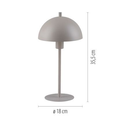 Schöner Wohnen 11726-39 - Stolní lampa ALI 1xE14/15W/230V šedá