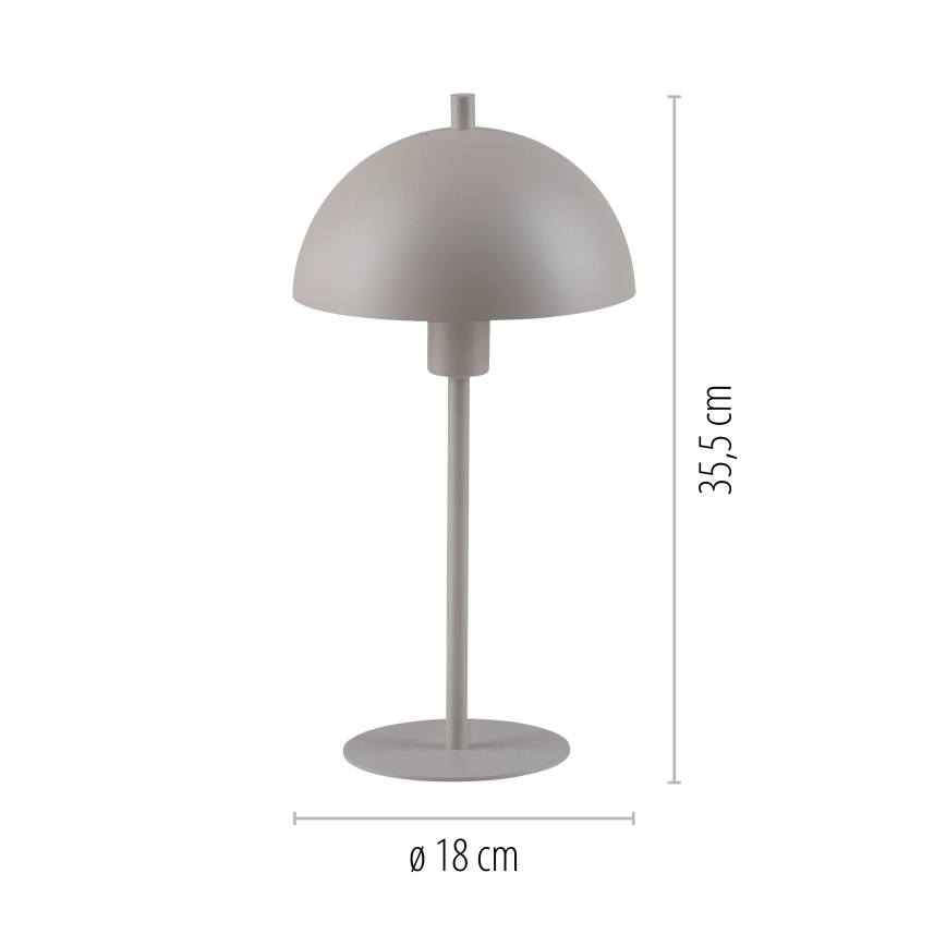 Schöner Wohnen 11726-39 - Stolní lampa ALI 1xE14/15W/230V šedá
