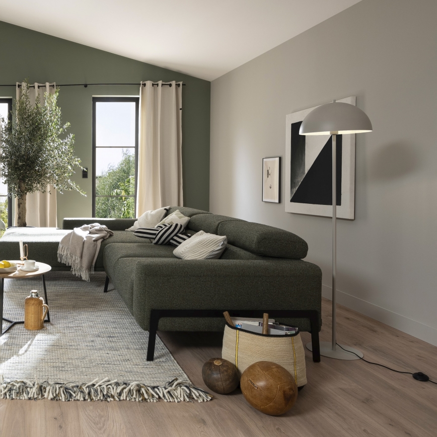 Schöner Wohnen 11727-39 - Stojací lampa ALI 1xE27/25W/230V šedá