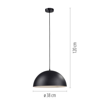 Schöner Wohnen 11728-18 - Lustr na lanku ALI 1xE27/25W/230V pr. 38 cm černá