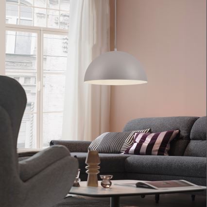 Schöner Wohnen 11728-39 - Lustr na lanku ALI 1xE27/25W/230V pr. 38 cm šedá