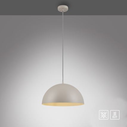 Schöner Wohnen 11728-39 - Lustr na lanku ALI 1xE27/25W/230V pr. 38 cm šedá