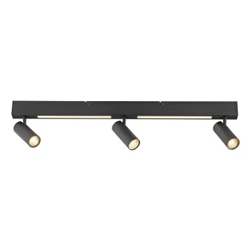 Schöner Wohnen 11794-18 - LED Bodové svítidlo DANTE 3xGU10/10W/230V + LED/14,4W černá