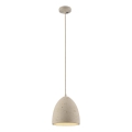 Schöner Wohnen 12540-42 - Lustr na lanku TRAVENTA 1xE27/40W/230V pr. 21 cm beton