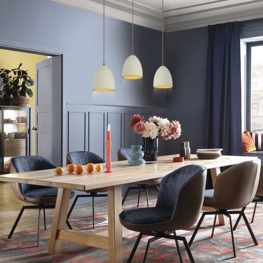 Schöner Wohnen 12541-42 - Lustr na lanku TRAVENTA 3xE27/40W/230V beton