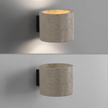 Schöner Wohnen 12542-42 - Nástěnné svítidlo TRAVENTA 1xG9/10W/230V beton