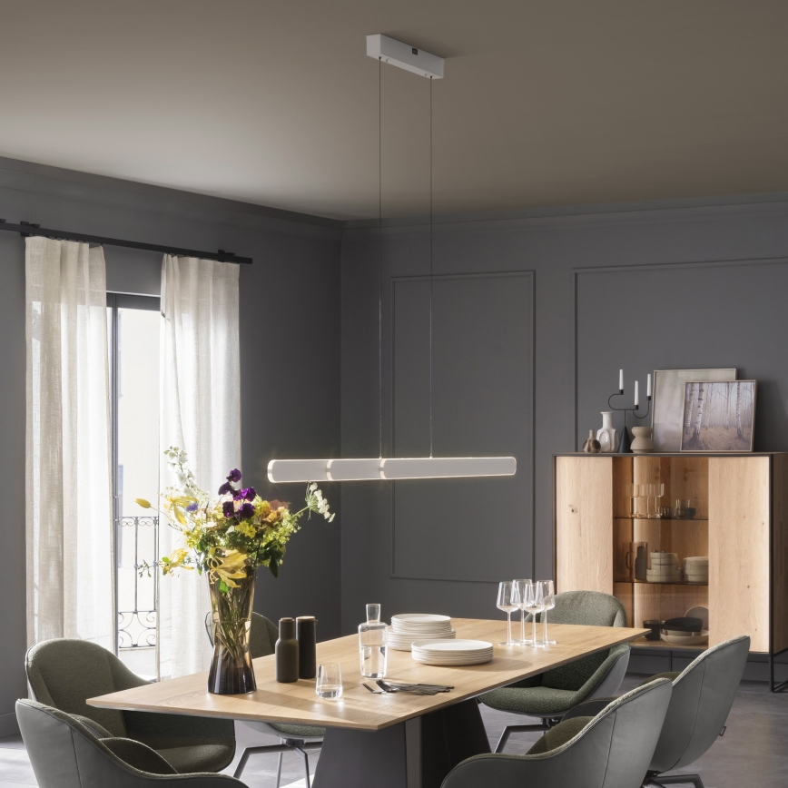 Schöner Wohnen 12577-16 - LED Stmívatelný lustr na lanku ADRIANA ROUND 2xLED/24W/230V 2700/3000/3500/4000/5000K bílá