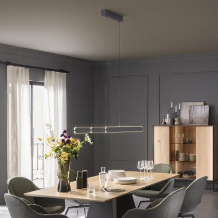 Schöner Wohnen 12577-18 - LED Stmívatelný lustr na lanku ADRIANA ROUND 2xLED/24W/230V 2700/3000/3500/4000/5000K černá