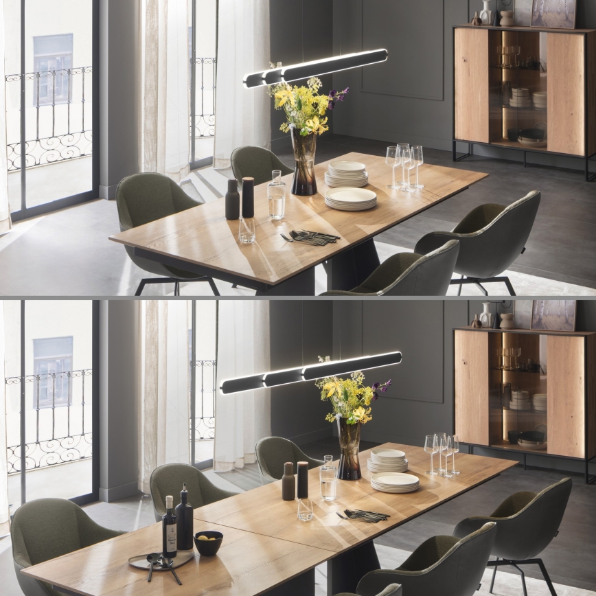 Schöner Wohnen 12577-18 - LED Stmívatelný lustr na lanku ADRIANA ROUND 2xLED/24W/230V 2700/3000/3500/4000/5000K černá