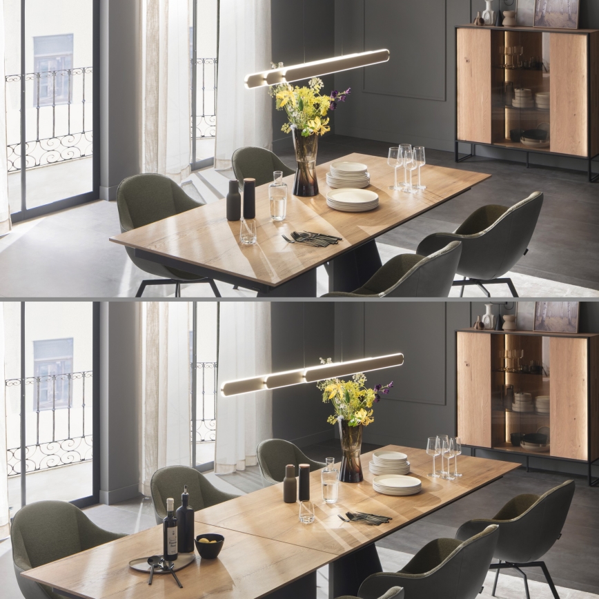 Schöner Wohnen 12577-39 - LED Stmívatelný lustr na lanku ADRIANA ROUND 2xLED/24W/230V 2700/3000/3500/4000/5000K šedá