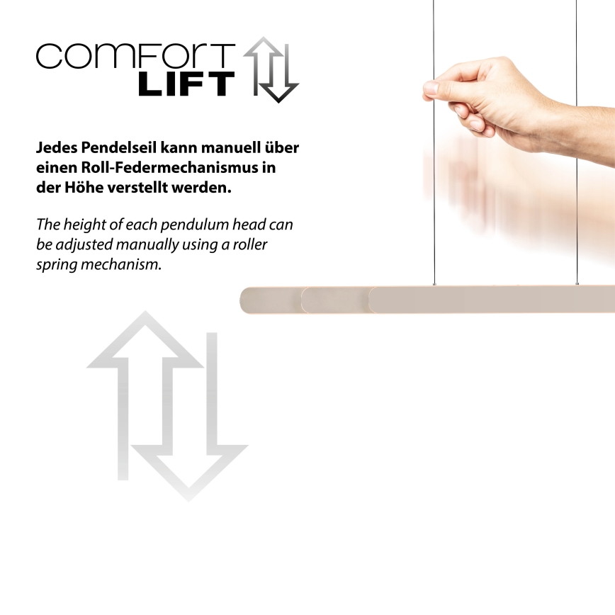 Schöner Wohnen 12577-39 - LED Stmívatelný lustr na lanku ADRIANA ROUND 2xLED/24W/230V 2700/3000/3500/4000/5000K šedá