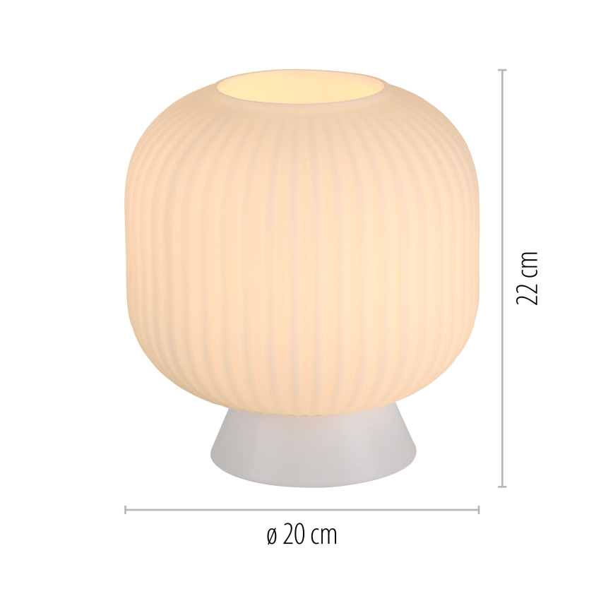 Schöner Wohnen 13573-16 - Stolní lampa NAMI 1xE27/25W/230V bílá
