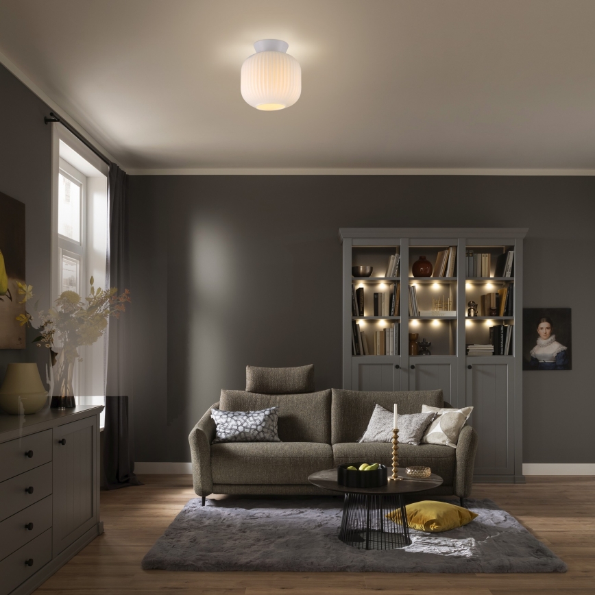 Schöner Wohnen 13574-16 - Stropní svítidlo NAMI 1xE27/25W/230V pr. 20 cm bílá