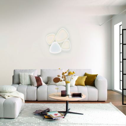 Schöner Wohnen 14038-16 - LED Stmívatelné stropní svítidlo PEBBLES LED/35,5W/230V bílá