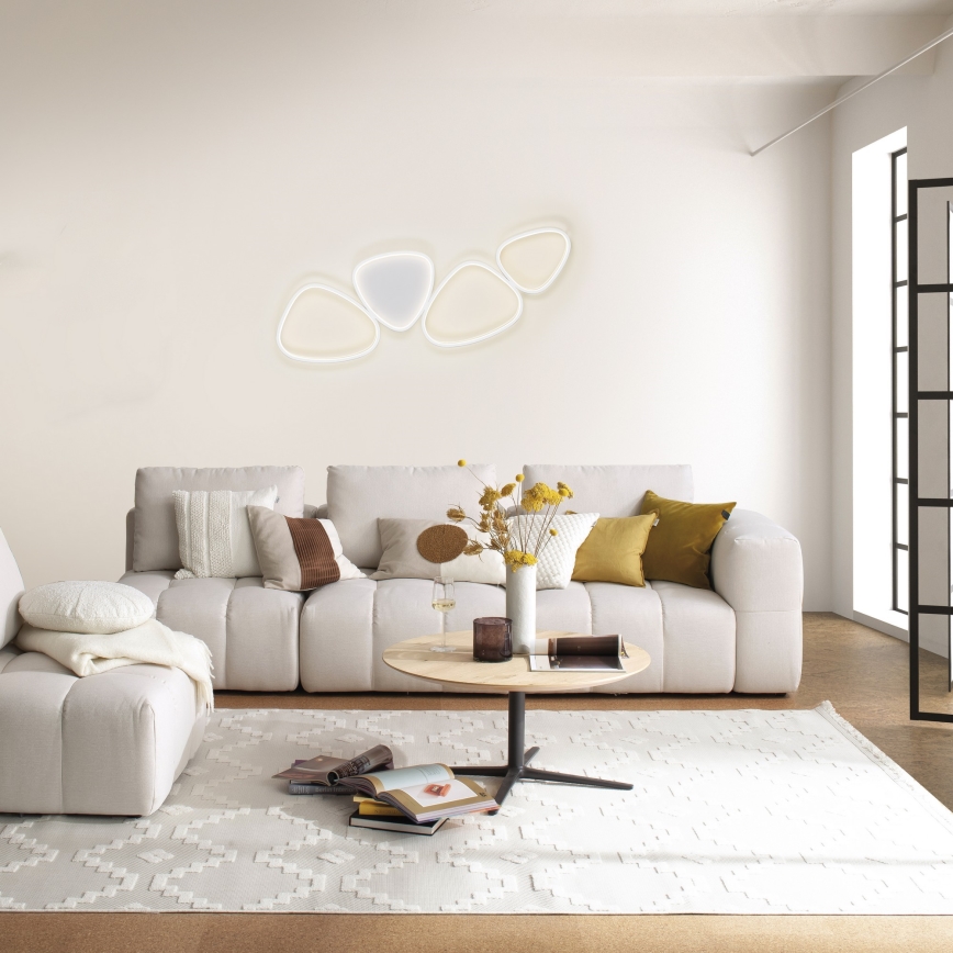 Schöner Wohnen 14039-16 - LED Stmívatelné stropní svítidlo PEBBLES LED/35,5W/230V bílá