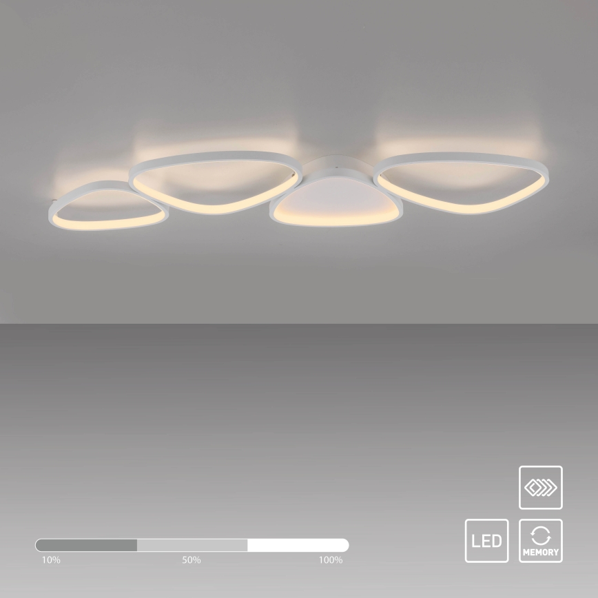 Schöner Wohnen 14039-16 - LED Stmívatelné stropní svítidlo PEBBLES LED/35,5W/230V bílá