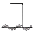 Schöner Wohnen 14504-18 - LED Lustr na lanku DUBAI 13xG9/3W/230V 118 m černá/kouřová