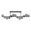 Schöner Wohnen 14505-18 - LED Lustr na tyči DUBAI 13xG9/3W/230V černá/kouřová