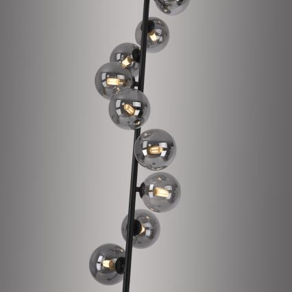 Schöner Wohnen 14506-18 - LED Stojací lampa DUBAI 9xG9/3W/230V černá/kouřová