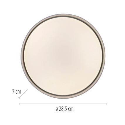 Schöner Wohnen 14593-16 - LED Stmívatelné stropní svítidlo TAVOLI LED/10W/230V 2700-6500K pr. 28,5 cm bílá + dálkové ovládání