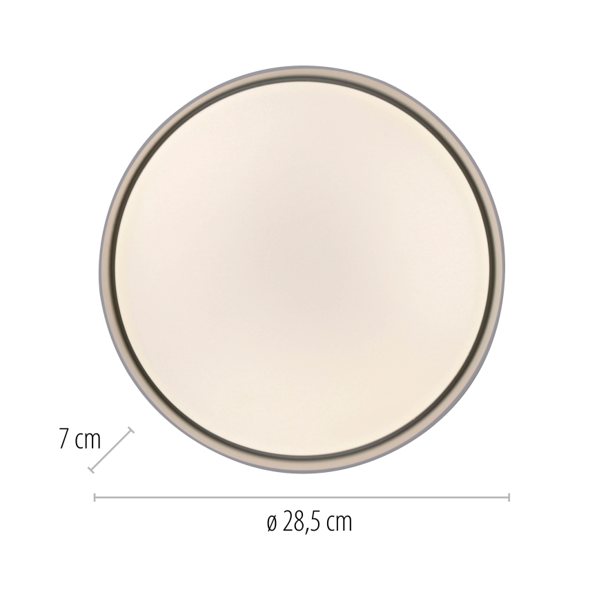 Schöner Wohnen 14593-16 - LED Stmívatelné stropní svítidlo TAVOLI LED/10W/230V 2700-6500K pr. 28,5 cm bílá + dálkové ovládání