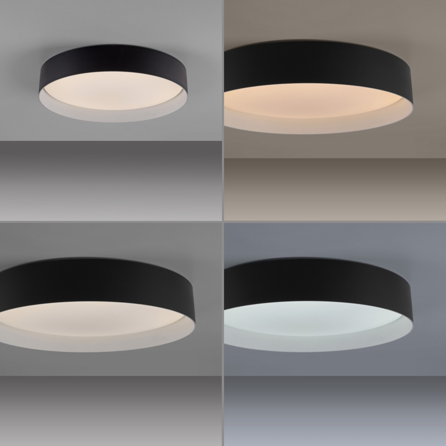 Schöner Wohnen 14594-18 - LED Stmívatelné stropní svítidlo TAVOLI LED/20W/230V 2700-6500K pr. 39 cm černá + dálkové ovládání