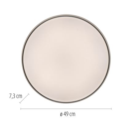 Schöner Wohnen 14595-16 - LED Stmívatelné stropní svítidlo TAVOLI LED/34W/230V 2700-6500K pr. 49 cm bílá + dálkové ovládání