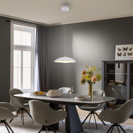 Schöner Wohnen 14606-16 - LED Stmívatelný lustr na lanku LENTE LED/17W/230V pr. 40 cm bílá