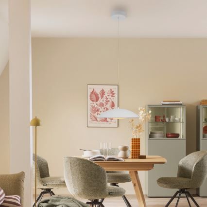 Schöner Wohnen 14606-16 - LED Stmívatelný lustr na lanku LENTE LED/17W/230V pr. 40 cm bílá