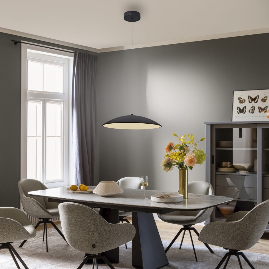 Schöner Wohnen 14607-18 - LED Stmívatelný lustr na lanku LENTE LED/23W/230V pr. 50 cm černá