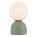 Schöner Wohnen 19218-43 - LED Stmívatelná dotyková nabíjecí stolní lampa RUDI LED/1,2W/5V 3000-6000K 1200 mAh zelená