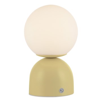 Schöner Wohnen 19218-81 - LED Stmívatelná dotyková nabíjecí stolní lampa RUDI LED/1,2W/5V 3000-6000K 1200 mAh žlutá