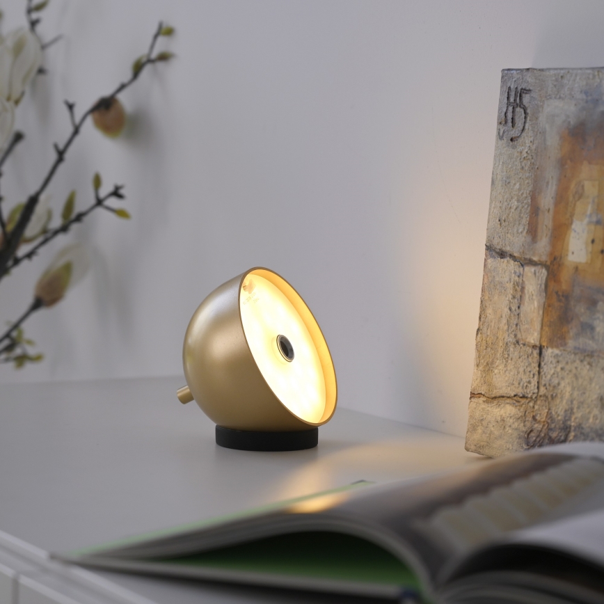 Schöner Wohnen 19244-12 - LED Stmívatelná dotyková nabíjecí venkovní stolní lampa BELLIS LED/2,5W/5V 2600 mAh IP54 zlatá